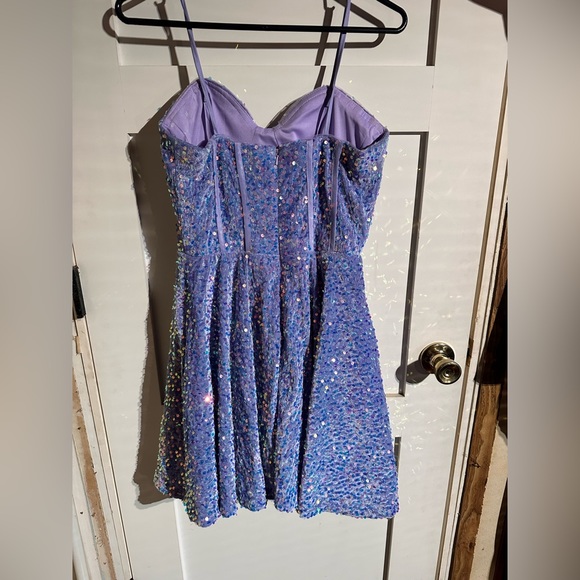 Homecoming Dress - mini sparkly sequin - Picture 3 of 4